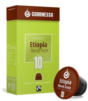 Etiopia Blend Forte Fairtrade, Gourmesso – 10 kapsúl pre Nespresso kávovary