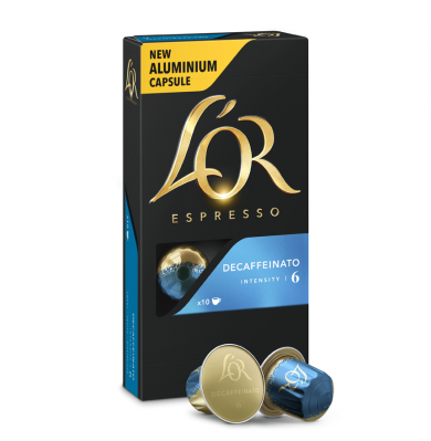 Decaffeinato, L'Or - 10 hliníkových kapsúl pre Nespresso kávovary