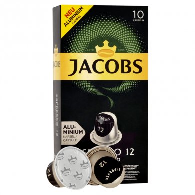 Ristretto 12, Jacobs - 10 hliníkových kapsúl pre Nespresso kávovary