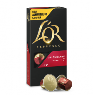 Splendente, L'Or - 10 hliníkových kapsúl pre Nespresso kávovary