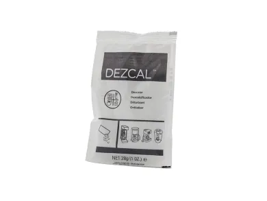 DEZCAL Descaler sáček bílé balení net 28 g s ikonami použití