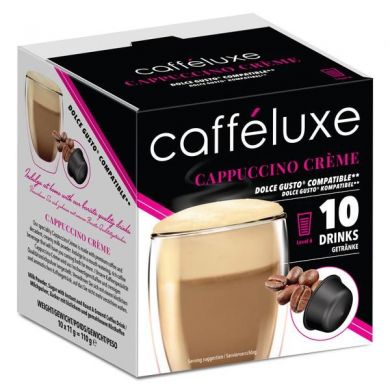 Cappuccino Créme, Cafféluxe - 10 kapsúl pre Dolce Gusto kávovary