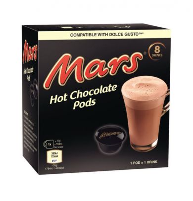 Mars - Horúca čokoláda, Cafféluxe - 8 kapsúl pre Dolce Gusto kávovary