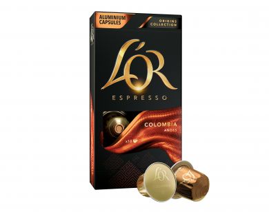 Columbia, L'Or - 10 hliníkových kapsúl pre Nespresso kávovary