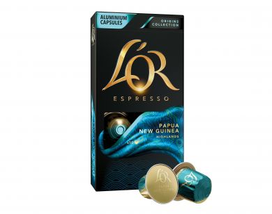 Papua, L'Or - 10 hliníkových kapsúl pre Nespresso kávovary