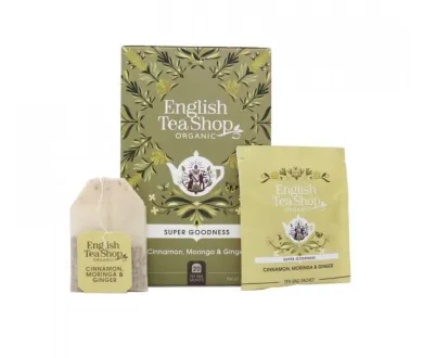 English Tea Shop Organic čaj Cinnamon Moringa Ginger balení 20 sáčků