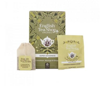 English Tea Shop BIO čaj Škorica, moringa a zázvor - 20 sáčkov