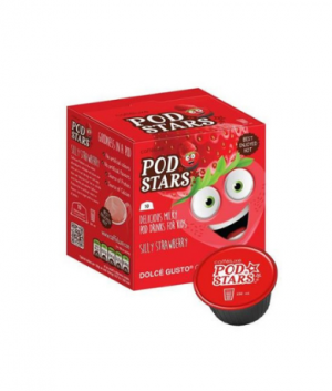 Jahodový nápoj Podstars, Cafféluxe - 10 kapsúl pre Dolce Gusto kávovary