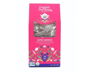 English Tea Shop BIO Super ovocný čaj 15 pyramidek růžové balení s průhledným oknem