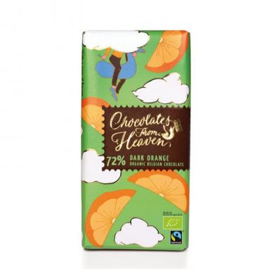  Chocolates from Heaven BIO horká čokoláda s pomarančom 72% - 100 g