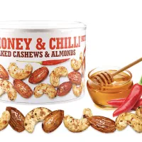 Mixit Honey a chilli oříšky kešu a mandle balení 140 g