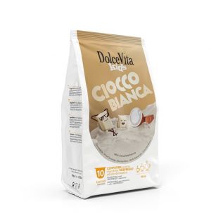 Dolce Vita CIOCCOBIANCA (HORÚCA BIELA ​​ČOKOLÁDA) - 10 kapsúl pre Nespresso kávovary
