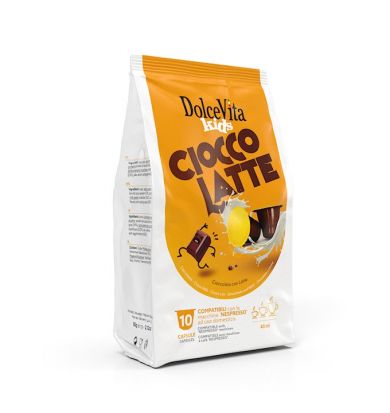  Dolce Vita CIOCCOLATTE (HORÚCA MLIEČNA ČOKOLÁDA) - 10 kapsúl pre Nespresso kávovary