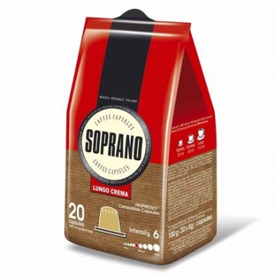  Soprano Lungo Crema - 20 kapsúl pre Nespresso kávovary