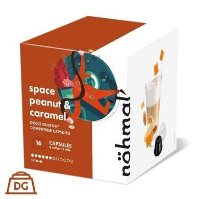 Nohmal Space Peanut and Caramel (Arašidy a karamel) - 8+8 kapsúl pre Dole Gusto kávovary