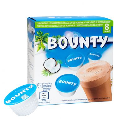 Bounty - Horúca čokoláda, Cafféluxe - 8 kapsúl pre Dolce Gusto kávovary