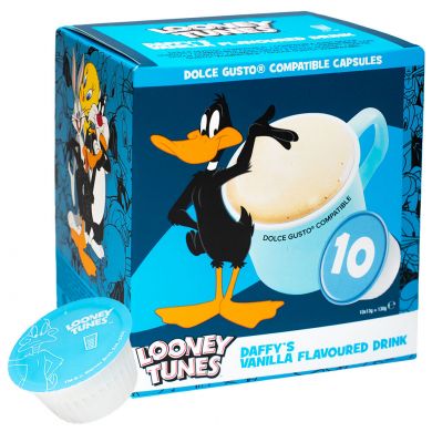 Mliečny šejk Looney Tunes Vanilla - 10 kapsúl pre Dolce Gusto kávovary